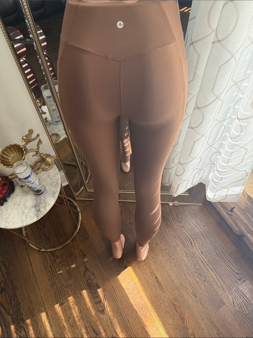 High-Waist Leggings in Cocoa Brown